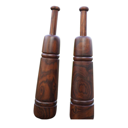 Indian Exercise Clubs Training Equipment, Rosewood Persian Meels, Mugdar Karlakattai Jori (4kg or 8.80lbs)