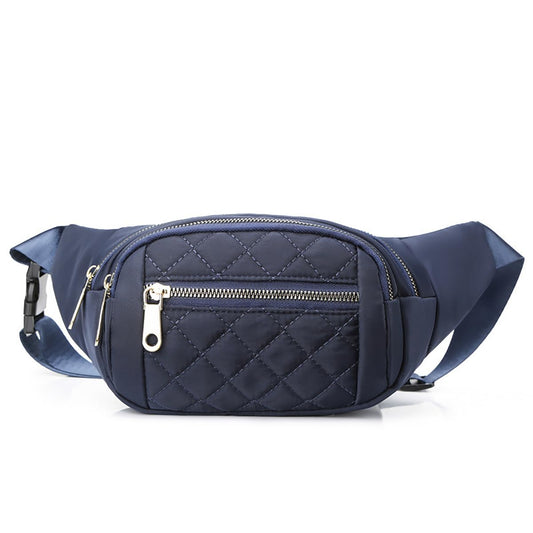 1Pcs Waist Bag,Blue Color Fanny Pack,Nylon Material,(7.8x6x1.5inch),One Shoulder Women's Sports,Fanny Packs for Women