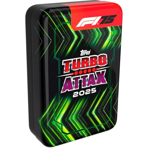 F1 Racing Card Tin - Turbo Attax 2025 Mega Collection with Limited Editions