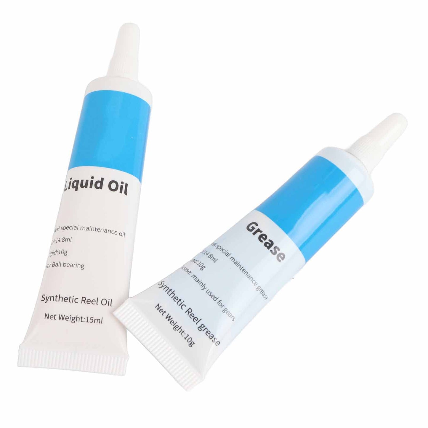 0506 Fishing Reel Oil, Fishing Reel Maintenance Tools Kit, Lubricant Oil Grease Set for Spinning Low Profile Reel Blue Black (White)
