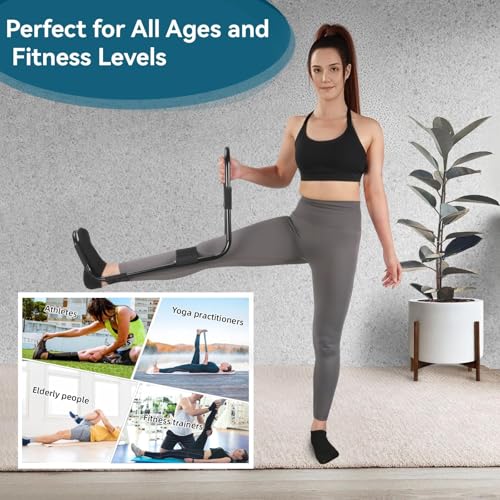 Full-Body Hamstring and Lower Back Stretching Device with Adjustable Length
