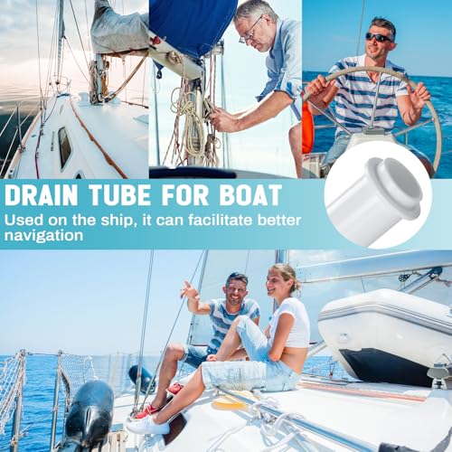 Yaocom 1-1/4 Inch Adjustable Marine Splashwell Drain Pipe for Boat Water Overflow