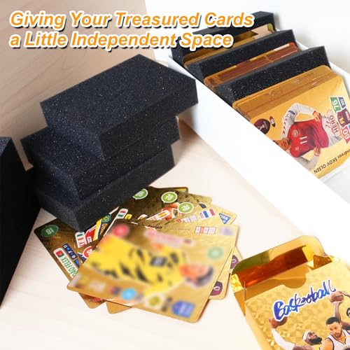 40PCS Foam Card Dividers for Trading Card Storage Box - Shock Absorbing EVA Foam