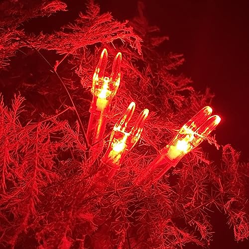 Lighted Nocks for Arrows 5.2mm/6 Pack - Red LED Arrow Nocks with Batteries