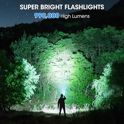 High Lumens Rechargeable LED Flashlight 5 Modes Waterproof Handheld