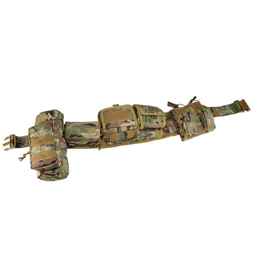 BOMTURN Tactical Battle Belt Military Molle War Duty Belt Law Enforcement for Police Army 7 in 1 Set