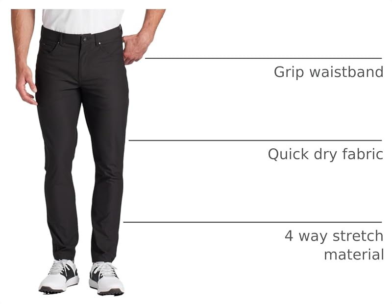 Puma Golf Men's 101 5-Pocket Pant - Black, 32/30