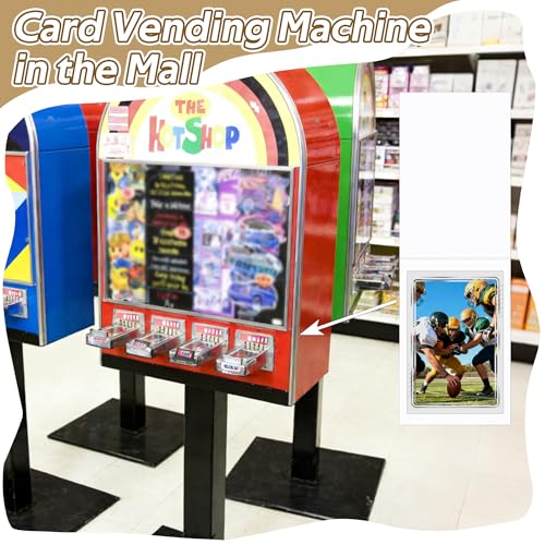 500PCS Folded Cardboard Card Sleeves for Vending Machines - Protect Trading & Sports Cards