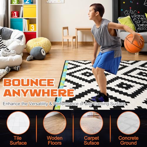 Silent Basketball Size 7 (29.5 Inch) Noiseless Indoor Training Ball - Orange A