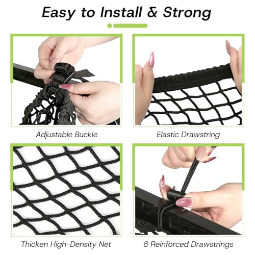 Universal 4 Passenger Golf Cart Cargo Net - Fits Yamaha, EZGO, Club Car