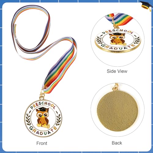 Graduation Medal with Honor Stole & Ribbon - Preschool Owl Variation