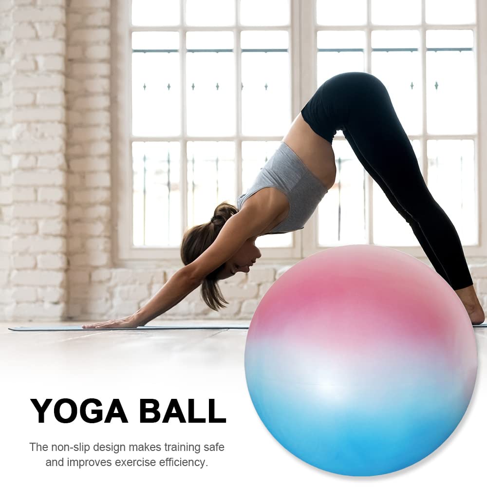 NEUMEE 65cm Exercise Ball with Pump, Anti-Burst Non-Slip Stability Ball for Yoga Pilates Balance Workout Pregnancy and Physical Therapy Home Office Use