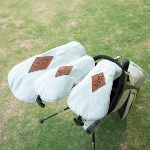 Golf Headcover for Driver - Premium Leather, Embroidery, 1 Piece - Acebirdie