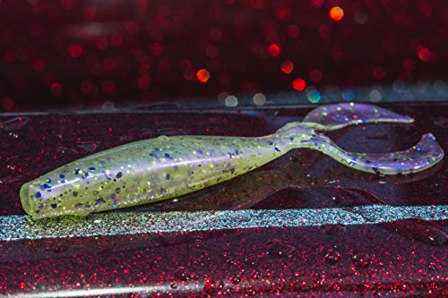 Artificial Soft Plastic Swimbait - Skeet’s Green Money, 3.5in Fishing Lure