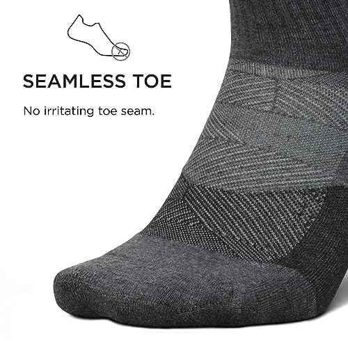 Feetures Trail Max Cushion Mini Quarter Sock - Hiking Socks for Men & Women