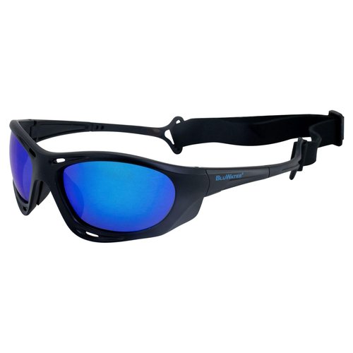 Global Vision Hydro Jet Ski Sunglasses with Polarized Anti-Fog Lenses–Perfect for Water Sports and Outdoor Use (Silver-Blue)