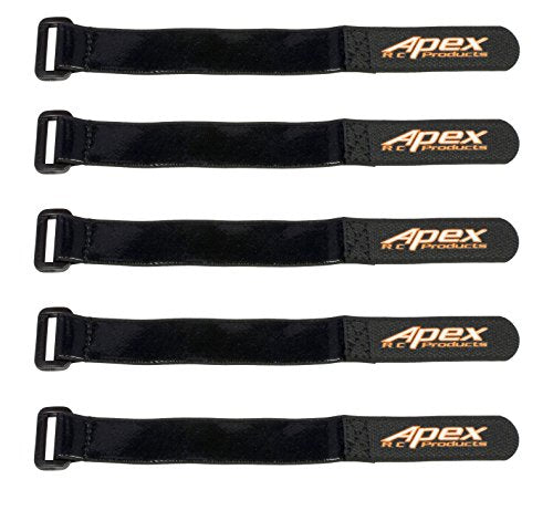 HD Rubberized Battery Straps 20mm x 200mm Non-Slip for RC Drones Cars Pack of 5