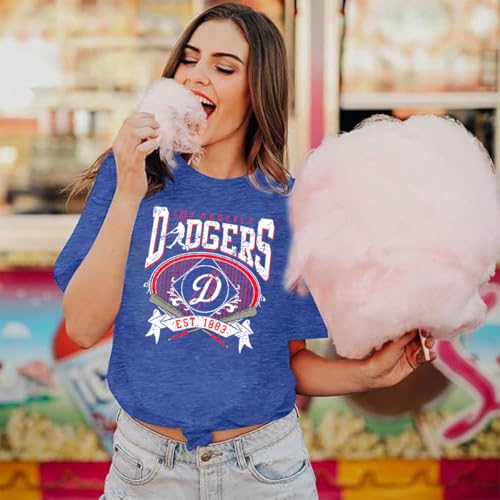 Baseball Shirt for Women Baseball Mom Tshirt Baseball Fan Shirts Baseball Season Game Day Short Sleeve Tee Top