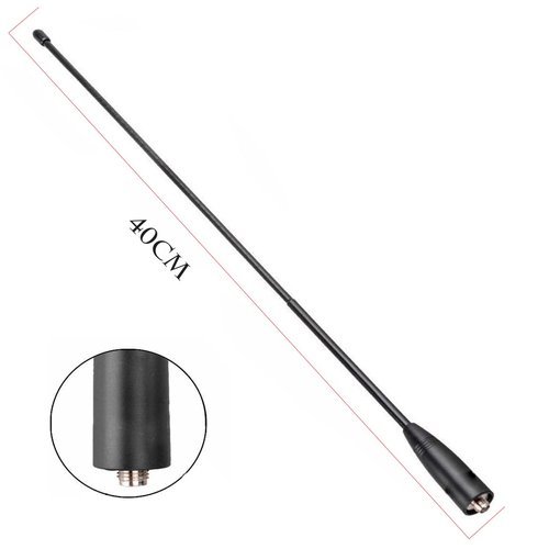 BAOFENG Antenna VHF/UHF 15.6-Inch (144/430Mhz) Antenna SMA-Female for BaoFeng (UV-5R/5RA/5RE/, UV-5X3, UV-82, BF-F8HP, BF-888S, BF-F8+, GM-15PRO, H777 UV82HP, BF-f8hp, BF-f9 v2+, gt-3tp, etc)
