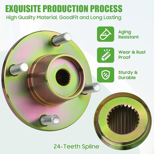 Golf Cart Rear Axle Hub for Yamaha G8 G9 G14 G16 G19 G20 G21 G22 10L0L OEM# JN3-G6514-00