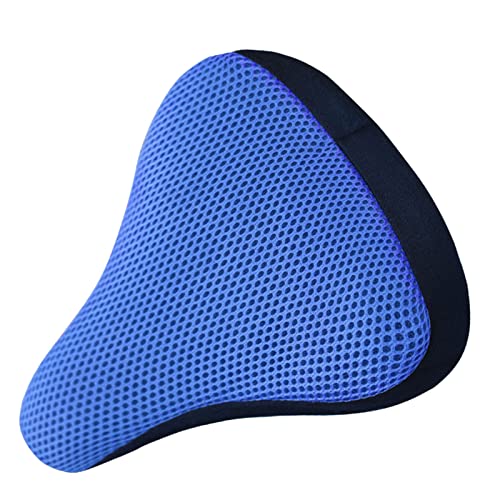 Breathable Mesh Bicycle Seat Cover for Mountain Bike Comfort 20x23cm Black