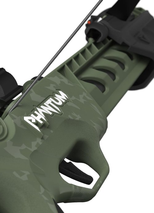 BARNETT Phantum Series Suction Crossbow, Pump Action Suction Dart Crossbow Flies Over 30 Feet, Safe Indoors & Out, Ages 12+, Full Size, OD Green
