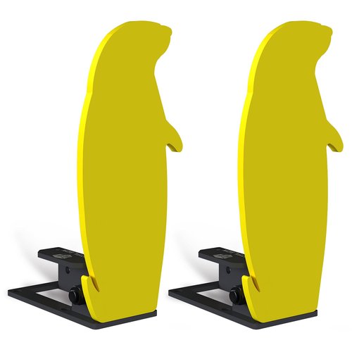 Atflbox 3/8'' AR500 Auto Reset Target, 12.5x5.5 inch Prairie Dog Silhouette Classic Popper Steel Shooting Target for Shooting Range, Suitable for Pistol, Rifle, Handgun, Shotgun, Rimfire (2 Pack)