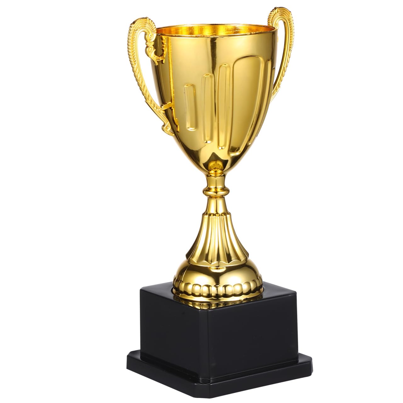 SEWACC Mini Trophy Cup, Plastic Golden Award Trophy with Black Base, Party Favor for Rewards, Winning Prizes, Party Favors, 7.48X3.07 Inch