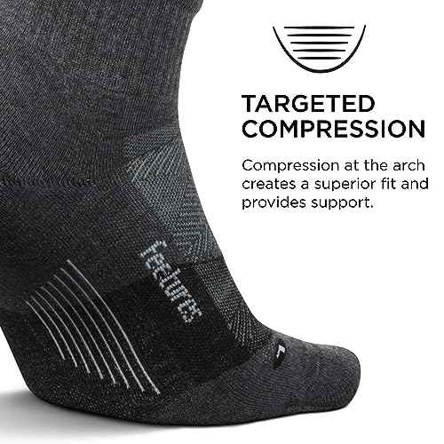 Feetures Trail Max Cushion Mini Quarter Sock - Hiking Socks for Men & Women
