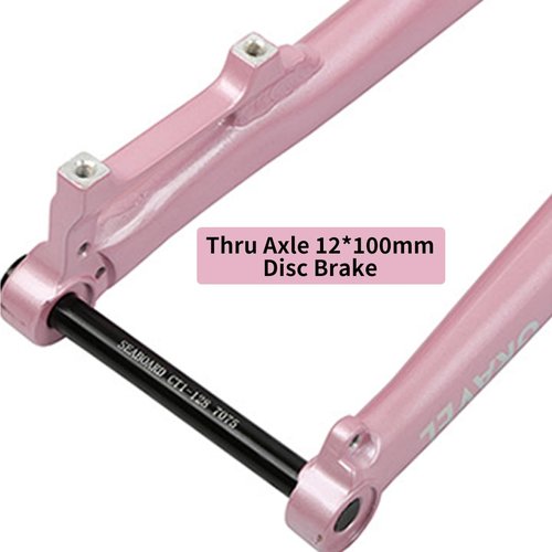 BSFHQS Road Bike Frameset Gravel Bikes Frame 700C Disc Brake Frame Aluminum Alloy Bike Frame 44cm 47cm 50cm 53cm Thru Axle Frame 100/142mm BSA BB68mm(Pink,44cm)