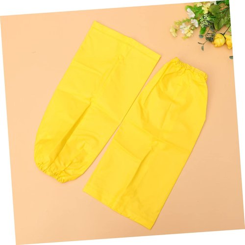 PRETYZOOM 1 Pair Waterproof Leg Cover Slip Rain Leg Cover Gaiters Overshoes Stain Rain Pants Waterproof Trousers Rain Leg Lightweight Hiking Covers Yellow