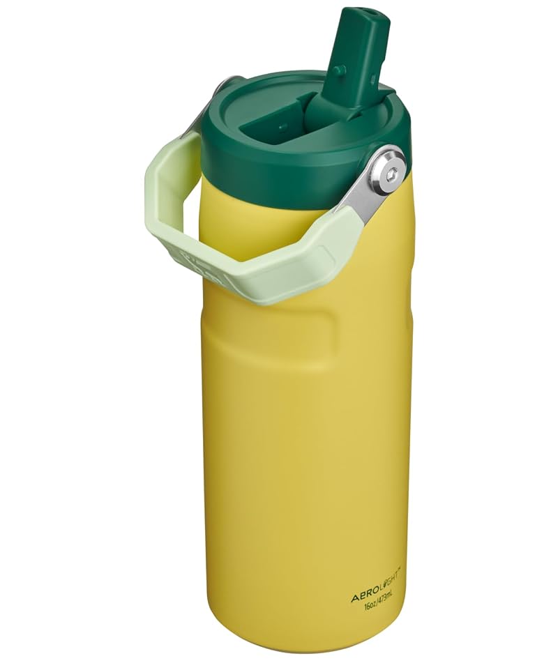 Stanley IceFlow Flip Straw 2.0 Bottle 16 oz - Daffodil Emerald (Variation: Daffodil Emerald+16 Ounces)