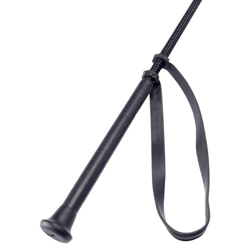 Schneiders 26" Riding Crop | Durable Braided Nylon with Textured Grip Handle | Ideal for Training & Show Use | Color Black