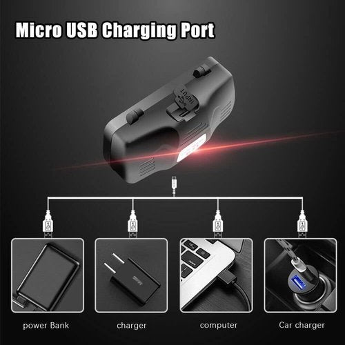 LUXNOVAQ Rechargeable Green Light Headlamp, Ultra-Bright LED Hunting Headlamp, Zoomable Waterproof Tactical Headlight with 3 Modes, 90° Adjustable Green Light for Night Hunting, Fishing, Camping