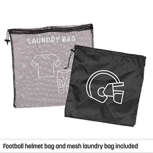 CHAMPRO Varsity Football Equipment Bag With Shoulder Carry Strap, Laundry and Helmet Bags