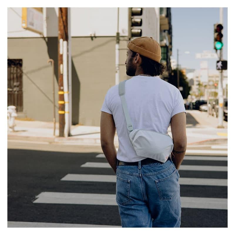 Outdoor Sling Bag 2L for Camera & Essentials - Cloud / Padded Adjustable Strap