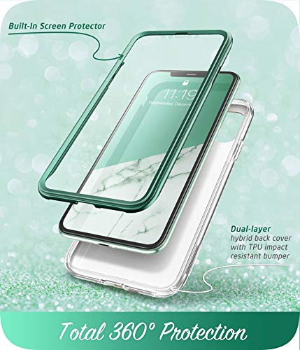iPhone 11 Case with Built-in Screen Protector - Slim Impact-Resistant Cover