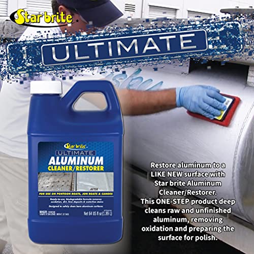 Ultimate Aluminum Cleaner & Restorer 64 Fl Oz with Sprayer for Boats & Metal Surfaces