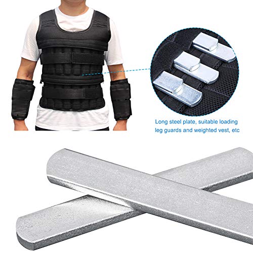 8 pcs Steel Weight Plates for Weighted Vest & Leg Guards - Rustproof, Adjustable