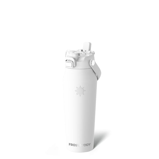 Frost Buddy 24oz Insulated Water Bottle - Straw & Chug Lid - Leak-Proof