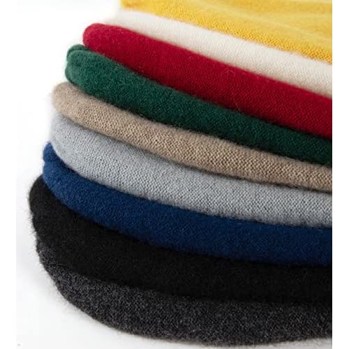Villand 100% Cashmere Beanie for Women and Men with Gift Box, Oversized Soft Knitted Hat, Double-Layered Cashmere Ski Cap