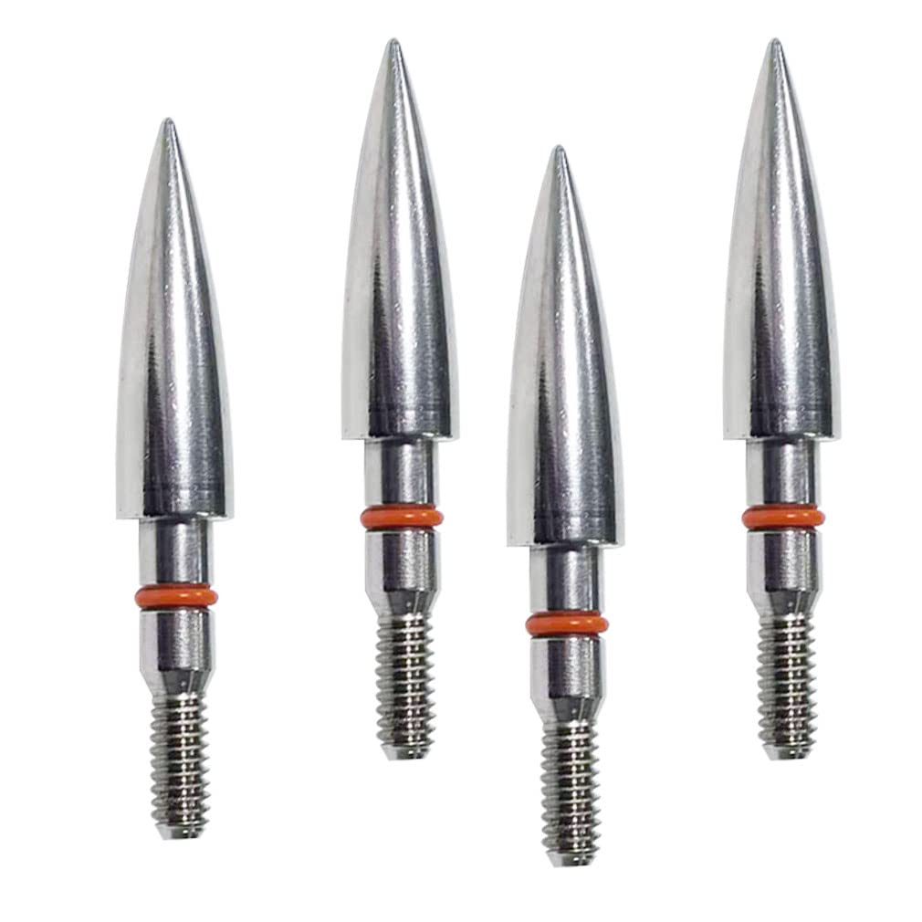 Field Points arrowheads 125 Grains Archery Field Points, 5/16" Stainless Steel Screw in Archery Field Tips and Broadheads (1 Dozen 12 PCS)