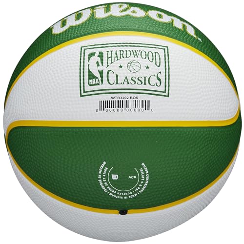 Wilson NBA Retro Mini Basketball - Boston Celtics 3 Inch Mini