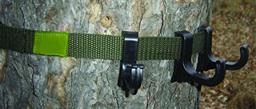 Heavy-Duty Tree Mount Hunting Hook Belt with 3 Large Cupped Hooks