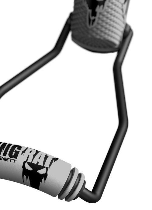 Barnett King Rat Slingshots, Havoc Slingshot with Stabilizer & Brace, Includes Magnum Power Bands, Brushed Leather Pouch, & Hotshot .38 Caliber Ammo Grey