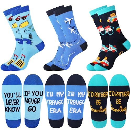 Funny Cat & Plant Nurse Socks Set - Multicolored Gift for Women, Mom