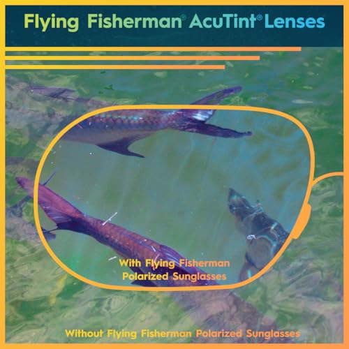 Flying Fisherman Polarized Sunglasses Men Women Amber Green Mirror Lens Outdoor Fishing