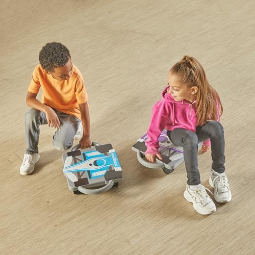 hand2mind Blue Speedway Racer Scooter Board, Floor Scooter Board, Gross Motor Toys, Kids Exercise & Physical Education Equipment, Playground Toys, Indoor Active Play, Toddler Outdoor Activities