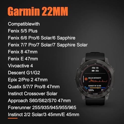 22mm Elastic Nylon Watch Band for Garmin Venu 4/3/2, Vivoactive 4, Galaxy Watch 3 - Starlight