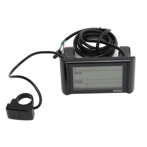 RiToEasysports Electric LCD Display, Electric Display Meter Control Panel Colourful Multifunctional SW900 with 5 Pin Socket Compatible with 36V and 48V